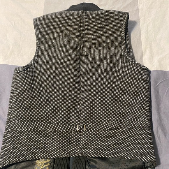 Scotch & Soda beautiful black wool blend button vest size M - Picture 4 of 6